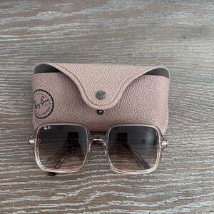 NWOT Ray-Ban Blush Sunglasses with Case